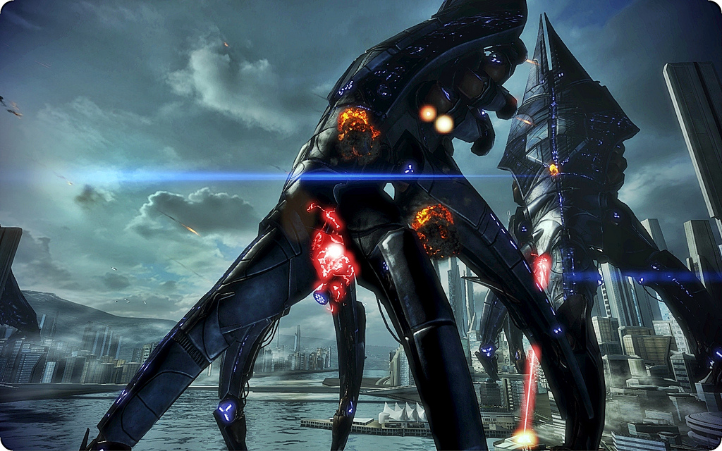 These are all Mass Effect 3 screenshots I took of the prologue / destructio...