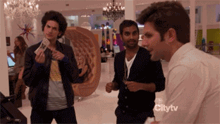 Image result for parks and rec party gif
